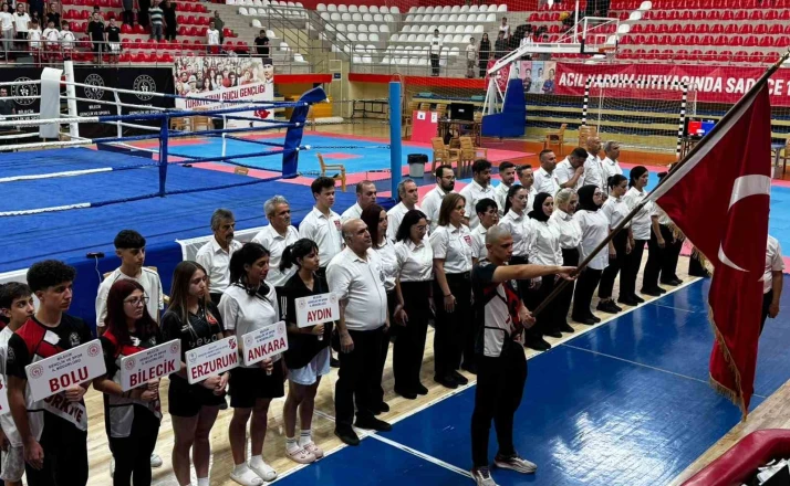 Bilecik’te İller Arası Kick Boks Şampiyonasına 21 ilden 480 sporcu katıldı 