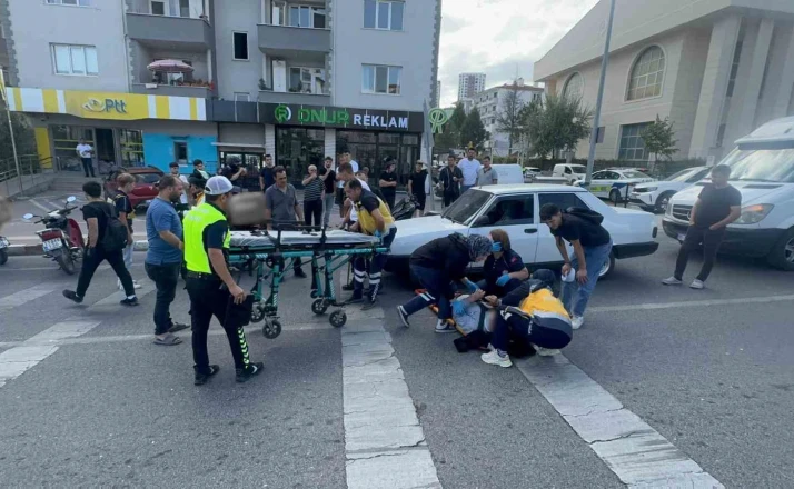 Bilecik’te motosikletin çarptığı yaya yaralandı 