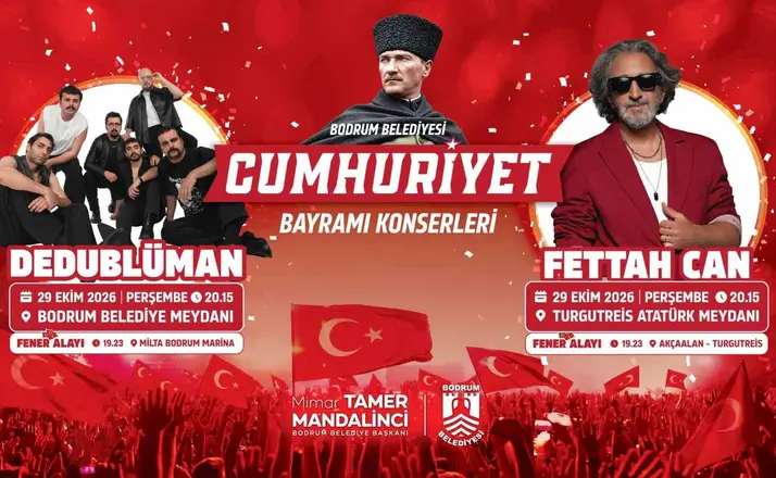 Bodrum’da Cumhuriyet Bayramı hazırlıkları tamamlandı
