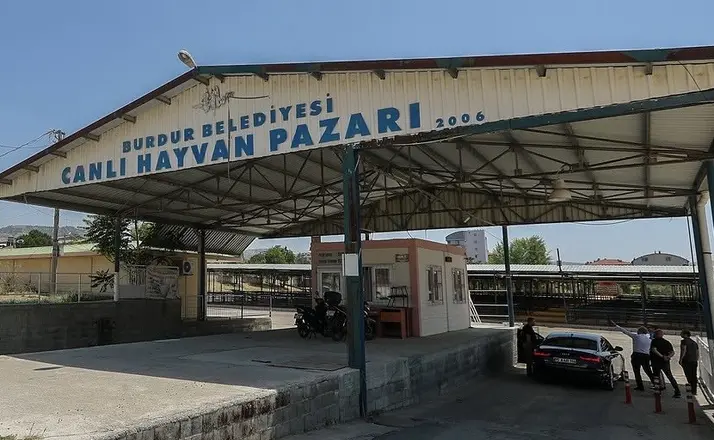 Burdur’da hayvan pazarı şap hastalığı nedeniyle geçici olarak kapatıldı
