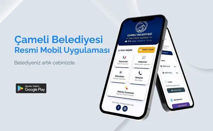 Çameli Belediyesi resmî mobil uygulaması kullanıma sunuldu
