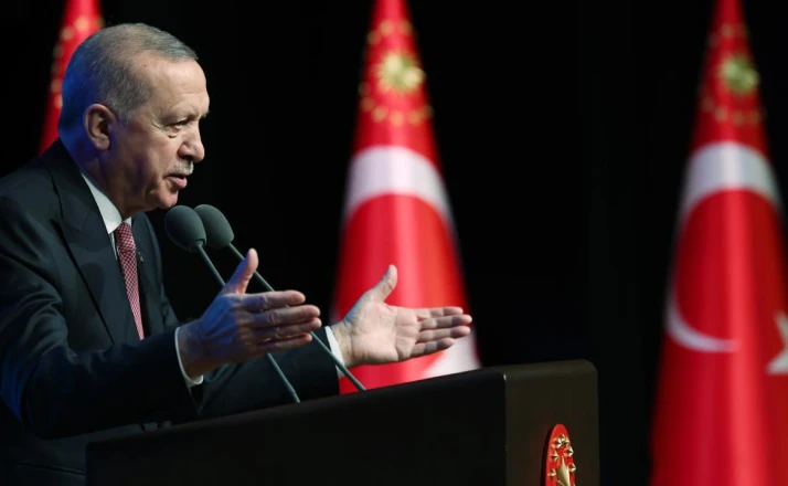Cumhurbaşkanı Erdoğan Kabine Toplantısı sonrası kamera karşısında