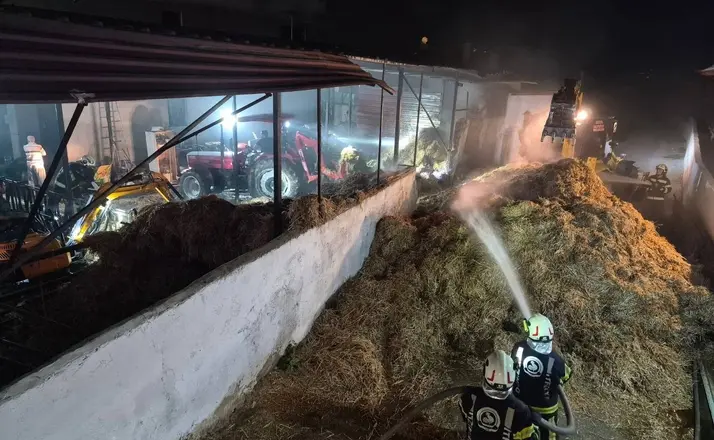 Denizli’de besihanede çıkan yangın söndürüldü
