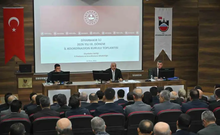 Diyarbakır’da 2026 yılı 3. dönem İl Koordinasyon Kurulu toplantısı
