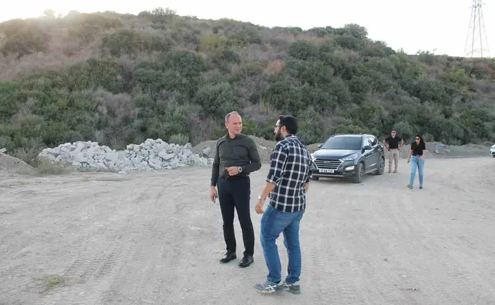 Erzin Kaymakamı Akpınar, organize sanayi bölgesindeki çalışmaları inceledi
