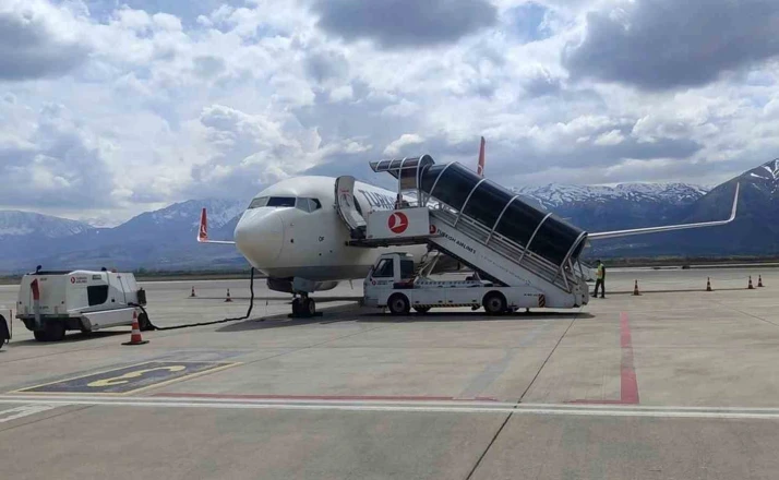 Erzincan Havalimanı temmuz ayında 48 bin yolcuya hizmet verdi 