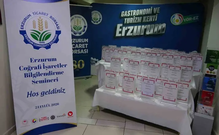 Erzurum’da coğrafi işaretler bilgilendirme semineri düzenlendi
