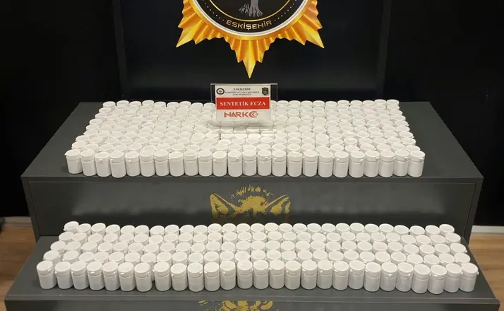 Eskişehir’de 24 bin 38 sentetik ecza hap ele geçirildi: 1 tutuklama
