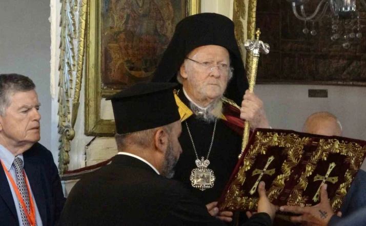 Fener Rum Patriği Bartholomeos, Gökçeada’da ayin yönetti 