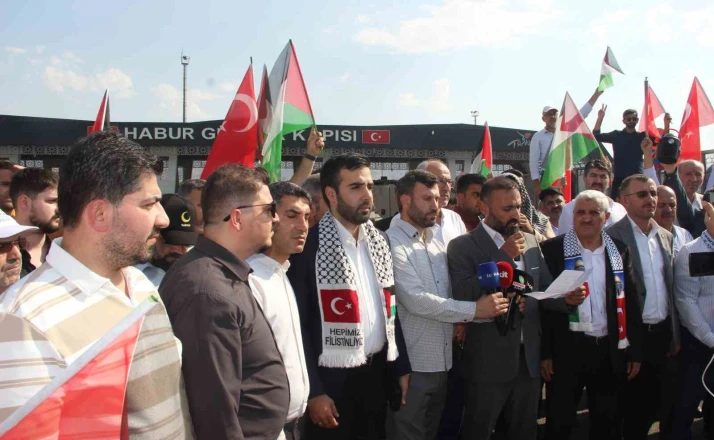 Filistin Konvoyu’nun Irak sınırında bekletilmesine tepki 