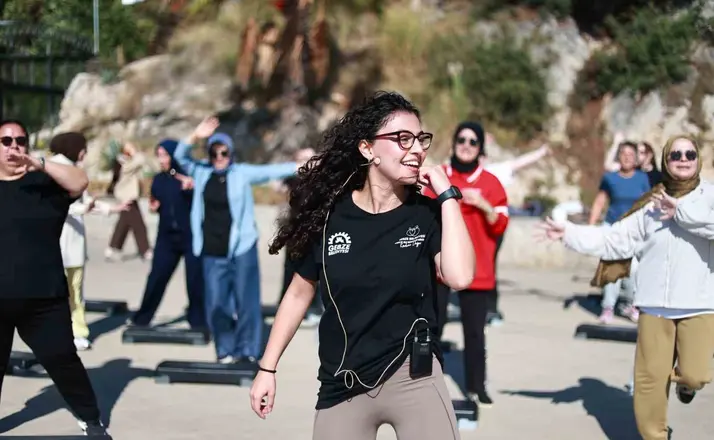Gebze’de kadınlar açık havada sporla buluştu
