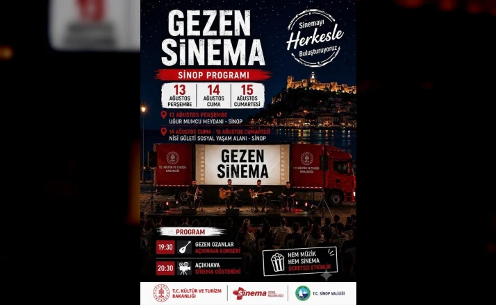 "Gezen Sinema" Sinop’ta 