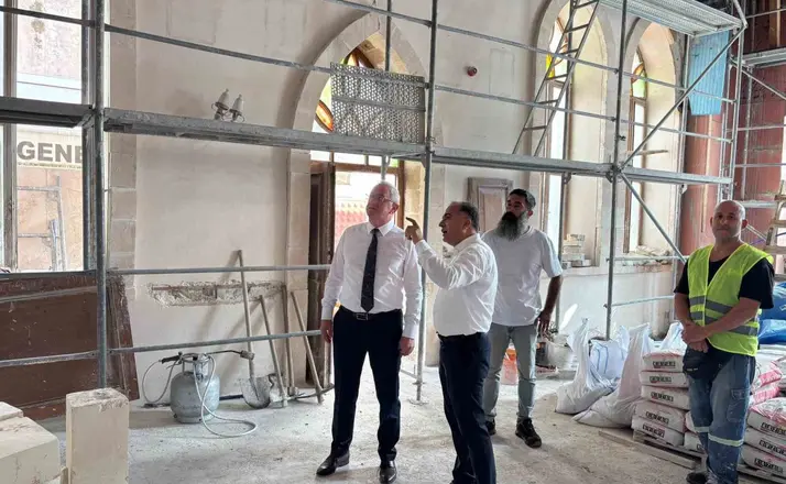 İskenderun’da tarihi kiliselerde restorasyon çalışmaları sürüyor
