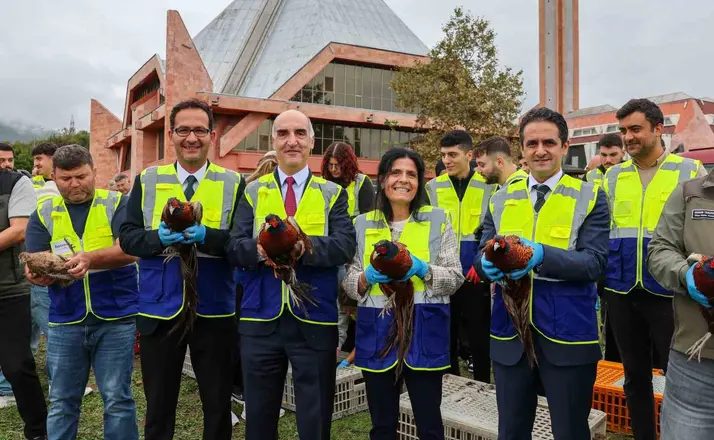 Kampüste 200 sülün doğayla buluştu
