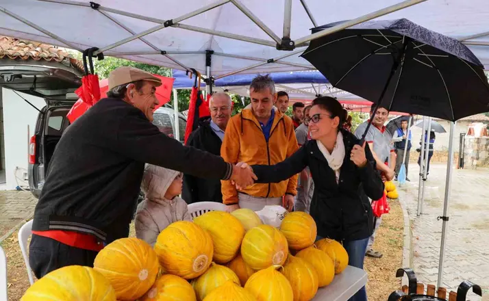 Karabağlar yaylasının en güzel kavunları seçildi
