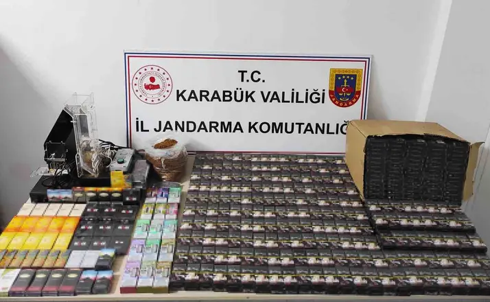 Karabük’te kaçak tütün ve sigara operasyonu