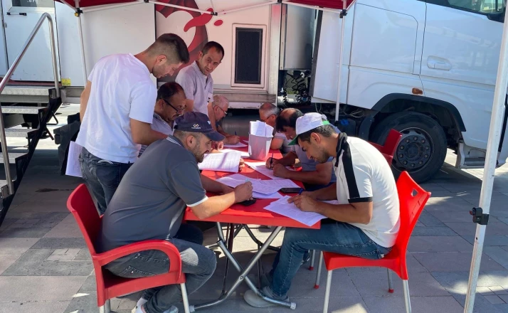 Karapınar'da 322 ünite kan bağışı yapıldı