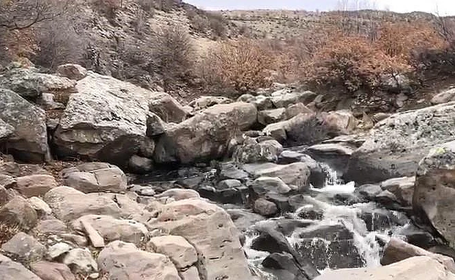 Karapınar'da eriyen kar suları derelere canlandırdı