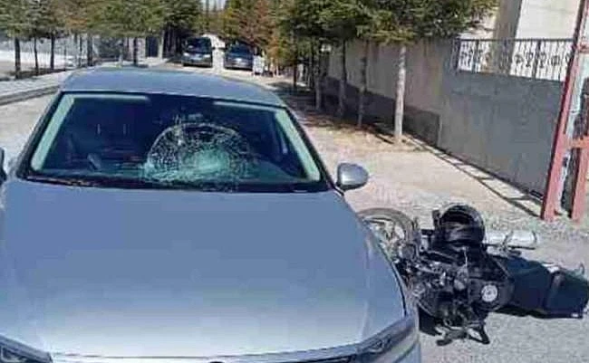 Karapınar'da otomobille motosikletin çarpışmasıyla 1 kişi yaralandı