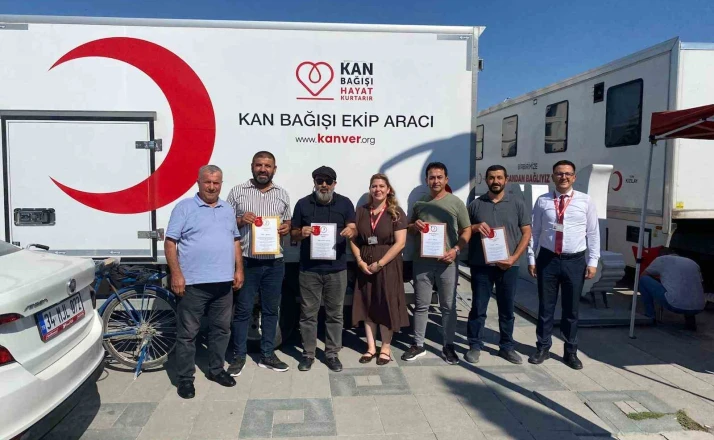 Karapınar’da kan bağışçılarına madalya