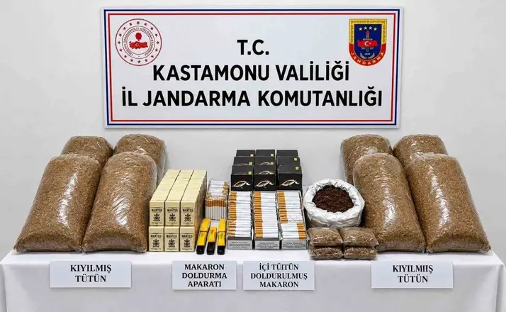 Kastamonu’da 5 bin 480 adet doldurulmuş makaron ele geçirildi
