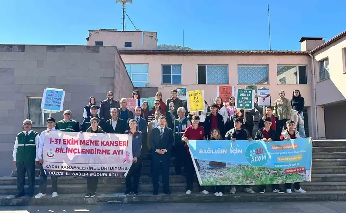 Kaynaşlı’da sağlık için farkındalık yürüyüşü
