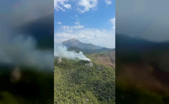 Kemer’de orman yangını 