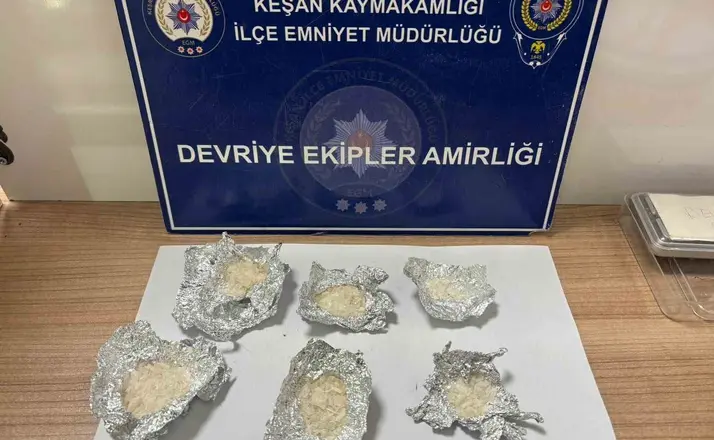 Keşan’da 22,96 gram metamfetamin ele geçirildi

