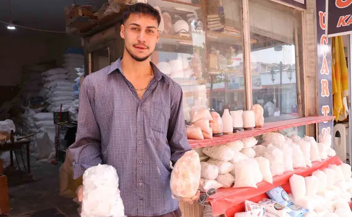 Kırşehir’de turşuluk kaya tuzuna talep azaldı
