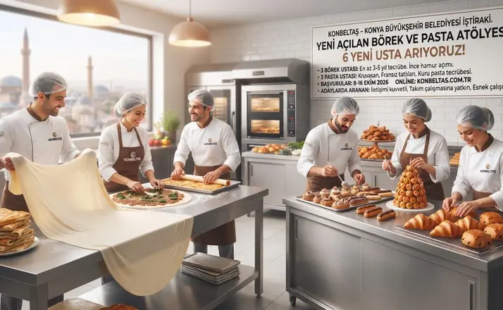 Konbeltaş 3 börek ustası ve 3 pasta ustası alacak