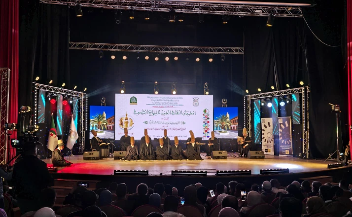 Konya Büyükşehir Tasavvuf Musikisi ve Sema Topluluğu Cezayir’de gönüllere dokundu