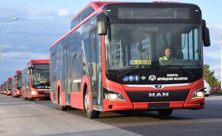 Konya’da 27 otobüsün güzergahı değişti