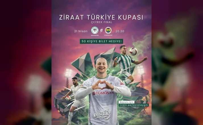 Konya’da bedava Konyaspor-Fenerbahçe bileti!
