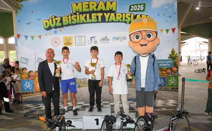 Konya’da bisiklet heyecanı sona erdi! Şampiyonlar ödüllerini aldı