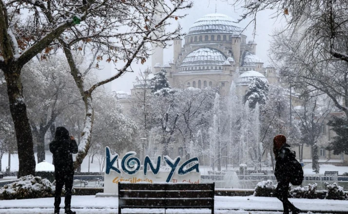 Konya'da eğitime kar engeli