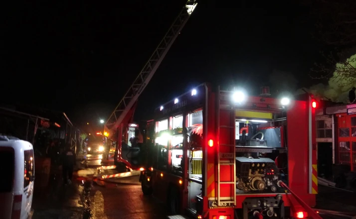 Konya'da iş yerinde yangın: 2 yaralı