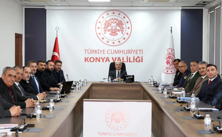 Konya’da ki maç öncesi İl Spor Güvenliği Toplantısı gerçekleştirildi