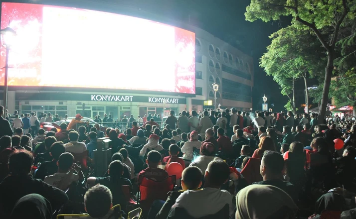 Konya’da Milli Heyecan Dev Ekranda Yaşanacak