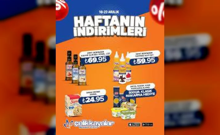 Konya’da raftaki fiyatlar değişti! Çelikkayalar yeni indirimi duyurdu