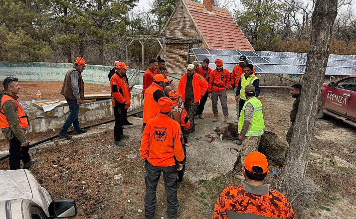 Konya'da yaban domuzlarına sürek avı düzenlendi