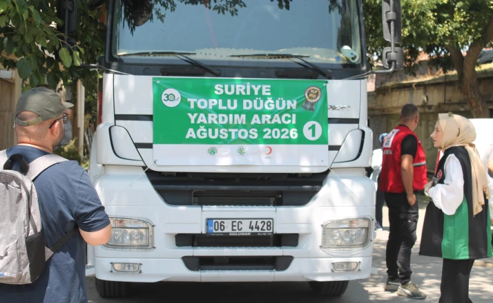 Konya’dan Suriye’deki ihtiyaç sahibi nişanlı çiftlere yardım