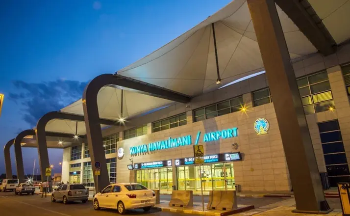 Konya Havalimanı ağustos ayında 115 bin 268 yolcuya hizmet verdi