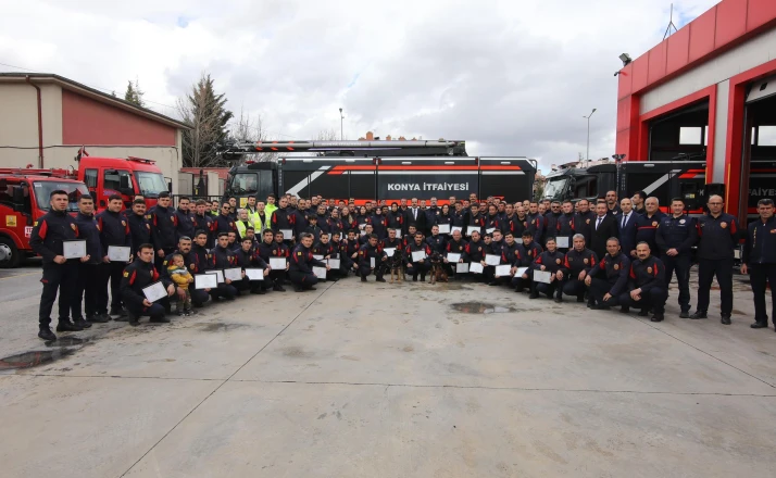 Konya İtfaiyesi 2025’te 15 bin 497 olaya müdahale etti