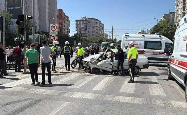 Konya Nalçacı Caddesi'nde kaza