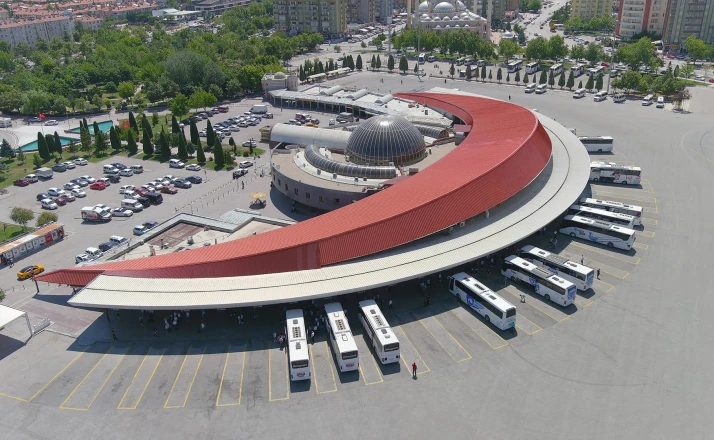 Konya otogarında acı ölüm