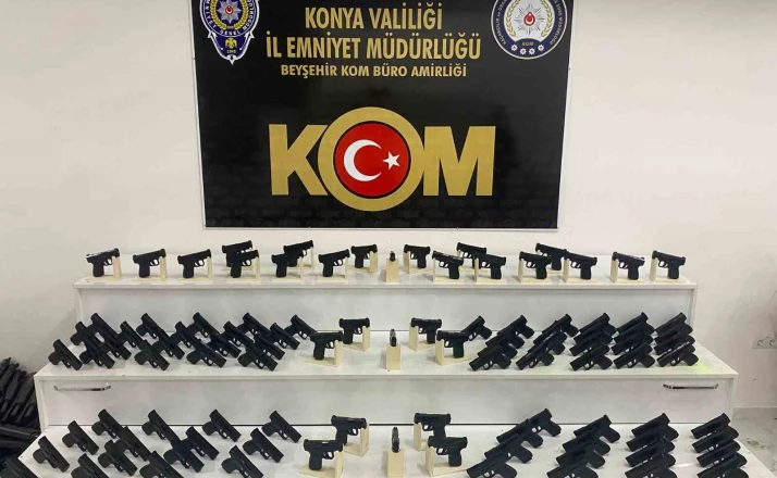 Konya polisinden silah kaçakçılarına operasyon