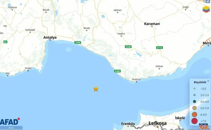 Konya ve çevresinde hissedilen deprem oldu