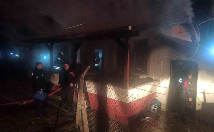 Konya’da bağ evinde yangın paniği