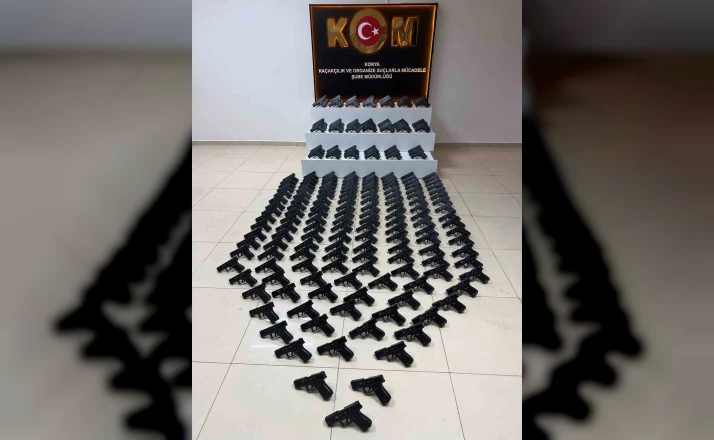 Konya’da kaçak silah operasyonu: 3 tutuklama