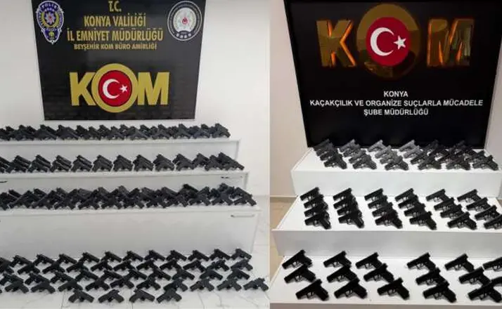 Konya’da organize suç operasyonu: Cephanelik çıktı!